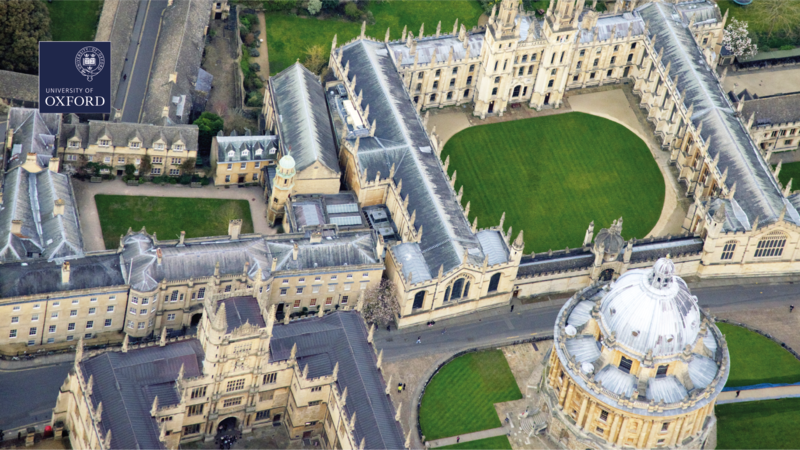 an aerial view of Oxford